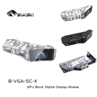 Bykski B-VGA-SC-X PC water cooling Thermometer OLED Digital Display LCD screen for GPU Water Block bridge module