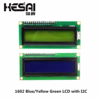 1602 LCD Module Blue/Yellow Green Screen with IIC/I2C 16x2 LCD Backlight Module LCD-1602+I2C IIC 5V for arduino DIY Kit