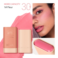 บลัชออน สติ๊ก เดโรออน 30g แต่งหน้านู้ดธรรมชาติ คอนทัวร์ ไฮไลท์ ครีม สีพื้น บลัชออน