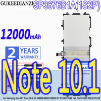 12000mAh SP3676B1A(1S2P) GT-N8000 Tablets Battery For Samsung GALAXY Note10.1 Tab 2 GT N8000 N8010 N8020 P7500 P7510 P5100 P5113