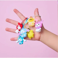 Hidden box 40 món đồ chơi Kuromi bí mật tặng kèm móc khoá, Blind box móc khoá đếm ngược gấu dâu