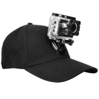YIXAING Adjustable Canvas Sun Hat Cap for Gopro Hero 5 4 3 SJCAM SJ7 SJ6 M20 Eken H9 H9R H8 Pro Yi 4K Sport Action Camera