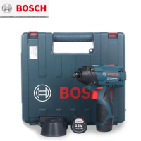Bosch GDR120-LI Wireless Electric Screwdriver Set Rechargeable Cordless Impact Drill Rotary Tool with 2 12V Screwdriver Battery