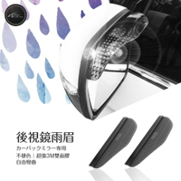 2R04【汽車後視鏡雨眉】遮雨板 蜂巢格紋設計 3M超強雙面膠 適用各式車後鏡 ✄ BuBu車用品