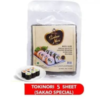 Tokinori Sakao Nori Rumput Laut Seaweed 5 Lembar Sushi Nori Roasted Seaweed PAKINGBUBLEWRAP