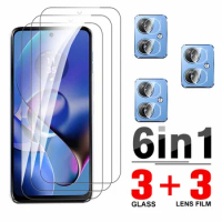 6in1 Protective Glass Case For Motorola Moto G64 Tempered Film MotorolaG64 Moto G64 G 64 64G Screen Lens Camera Protector Film