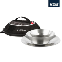 KAZMI 304不鏽鋼碗盤組9P/露營餐盤組 K20T3K001