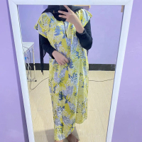 PAKET ONE SET RUMAHAN | Daster Lengan Panjang | Gamis Murah | Dress Rumah Rayon Nyaman Muslim Cantik