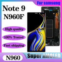 6.4" Super AMOLED Note9 LCD Display For Samsung NOTE 9 N960D N960F LCD Touch Screen Replacement Parts With Frame