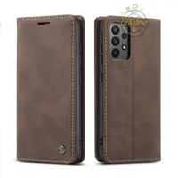 Casing untuk Hp Samsung A52 Super Wallet Pro Case PE Leather Full 360 Degree TPU Waterproof Coffe