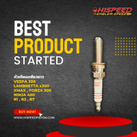 หัวเทียนแต่ง 3 เขี้ยว อิลิเดียมแท้ (เกลียวยาว) | HISPEED
