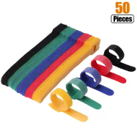 5M/Roll Velcro Strips with Adhesive Fastener Tape Cable Ties