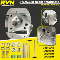 BLOK CYLINDER HEAD RVN RACING KHARISMA KPH SUPRA X 125 KARBU 24/28 26/30 27/31 ORIGINAL RVN RACING {