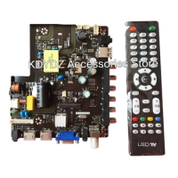 free shipping Good test for 32-inch LCD TV universal three-in-one motherboard TP.V56.PB816 TP V56 PB816