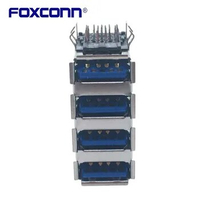 Foxconn UEA11123-QHD6-4H Fourth floor USB3.0 Flanging Bullet-free shrapnel Connector Spot stock
