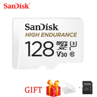 SanDisk High Endurance Video Monitoring 32GB 64GB 128GB 256GB MicroSD Card SDHC/SDXC Class10 40MB/s TF Card for Video Monitoring