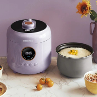 Purple Intelligent 4L Electric Pressure Cooker Multi-function Rice Cooker with Double Inner Pot for Home Use