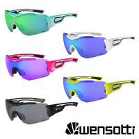 《Wensotti》運動太陽眼鏡 護目鏡 wi6854系列 可掛近視內鏡/防爆眼鏡/墨鏡/運動眼鏡/抗UV/路跑/單車