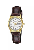 Casio Watches Casio Women's Analog Watch LTP-V006GL-7B Brown Leather Band Ladies Watch