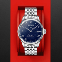TISSOT天梭 官方授權 力洛克系列機械腕錶-藍 禮物推薦 畢業禮物 39.3mm/T0064071104300