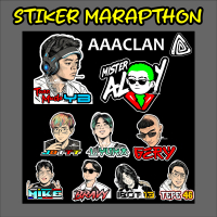 Stiker Print AAAclan / Sticker Marapthon Reza Arap Mister aloy Jot Yuka Gery Mike Bravy Tepe 46 Ibot