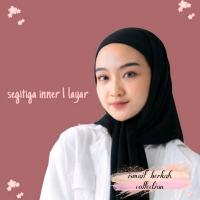 SegiTIGA INNER 1 LAYER HIJABT Kerudung  Ceruty  Nyaman Karet Muslim HIJAB