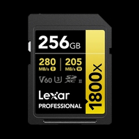Lexar 雷克沙 LEXAR Professional 1800x SDXC UHS-II 記憶卡 GOLD Series 256GB