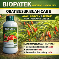 Biopatek Obat Cabe Paling Ampuh  Biopatek Atasi Penyakit Tanaman Cabe  Biopatek Obat Busuk Buah Cabe