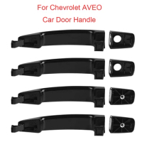 Outside Exterior Door Handle Front Rear Left Right For Chevrolet AVEO Captiva 2007-2015 For Saturn Vue 2008-2010 Black 4PCS