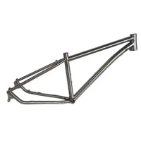 Titanium Alloy Frame Track Bike, Mountain Bicycle, Inner Cable Thru Axle, Disc Brake, Ultra Light Accessory, 27.5, 29ER
