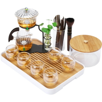 遠舍自動茶具玻璃懶人茶具套裝家用送禮客廳磁吸式出水沖泡茶器