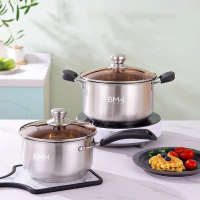 Panci Marsha Tebal Panci Sup Stainless Steel Panci Mpasi Panci Masak Rebus
