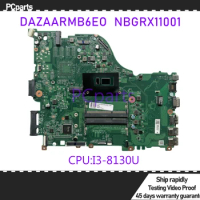 PCparts NBGRX11001 For Acer Aspire E5-576 E5-576G Laptop Motherboard DAZAARMB6E0 I3-8130U CPU DDR3 Mainboard MB 100% Tested
