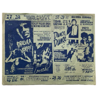Selebaran Flyer Film Bioskop Jaman Dulu “DRACULA LOVERS” “DANCA DANCE” September 1987 New Old Stock 