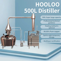 HOOLOO 500L Commercial Distiller Large Commercial Brewing Equipment Gin Whiskey Brandy Vodka Liqueur