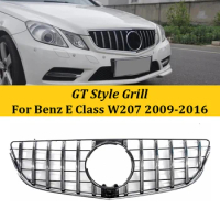For Mercedes Benz E Class W207 2009-2016 Car Front Upper Bumper Hood Mesh Grille Auto Accessories E200 E260 E320 E350 E400 E500
