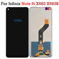 Tested Black 6.78 Inch Full LCD Display Touch Screen Digitizer Assembly Replacement / Frame For Infinix Note 8i X683 X683B