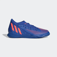 adidas 愛迪達 PREDATOR EDGE.3 IN J 中童 兒童 運動 訓練 平底 室內足球鞋 藍橘(GZ2892)