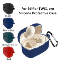 Soft Silicone Shell For EDIFIER TWS1 Pro Protective Cover Anti-fall Earphone Case Hook Wireless Headphone Accessories tws1 pro
