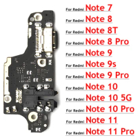 New For Xiaomi Redmi Note 5 6 7 8 8T 9 9s 10 10s 11 11s Pro 4G 5G USB Charging Port Dock Charger Plug Connector Board Flex Cable