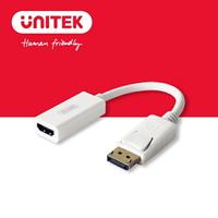 【樂天限定_滿499免運】UNITEK DisplayPort轉HDMI轉換器-4K (Y-6332)
