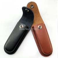 1piece Cow Leather Folding Knife Sheath Scabbard Cowhide Storage Bag Case Holder for Swiss Army Knife Pliers Tools