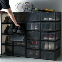 組裝球鞋收納盒透明籃球鞋鞋盒收藏展示鞋櫃球鞋翻蓋男女鞋盒
