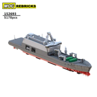 Military Warship Series MOC-152693 MOC Building Block Battleship DIY Model Education Brick Toys Christmas Children Gift 5178PCS