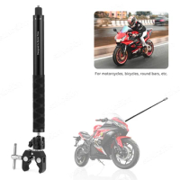 For Insta360 X2 X3 X4 Bicycle Motorcycle Mount Invisible Selfie Stick for GoPro 12 11 10 Action Camera Holder Handlebar Bracket