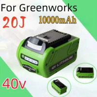 40V 10000mah Rechargeable Lithium Battery for Greenworks 29462 29472 29282G-Max Gmax LawnmoWer Power Tools