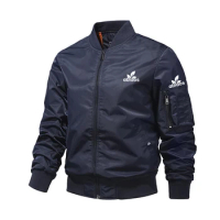 2023 Cross-border stand collar Flight Jacket Spring Autumn MA1 Pilot jacket baseball uniform solid color men's coat
