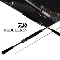DAIWA Rebellion Rod High Quality High Carbon Fuji Sic Guides Fast Action Two Sections Bass Fishing Spinning Casting Lure Rods