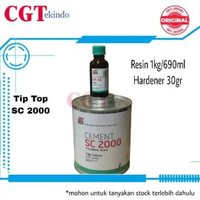 Lem Karet Tip Top SC 2000 / Tiptop SC2000 Resin 1kg , Hardener 30gr