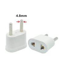 EU Plug Power Adapter Japan CN US To EU KR 250V 10A 4.8mm Travel Adapter Electric Plug Power Adapter Charger Sockets Outlet CE